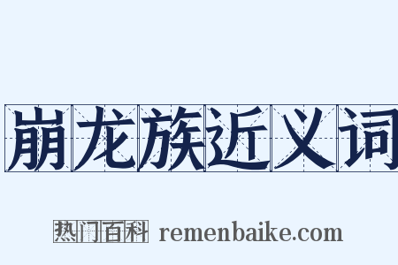 崩龙族近义词是什么意思的图片